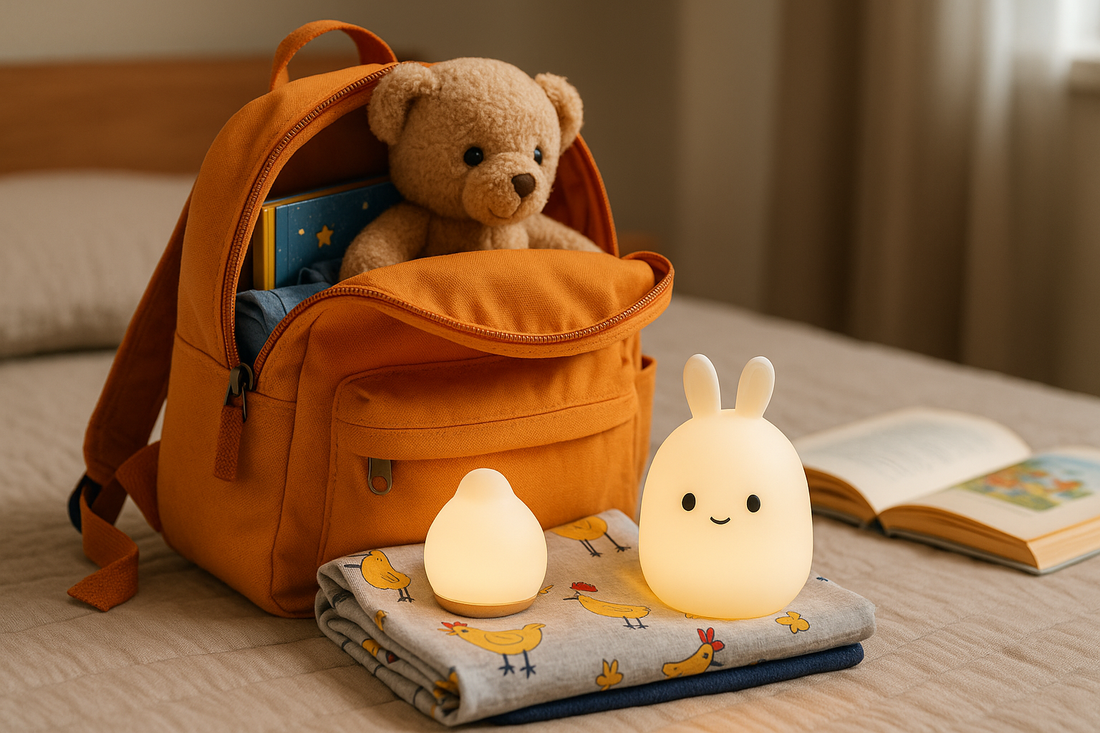 Comment intégrer une veilleuse nomade dans les sacs de voyage pour enfants