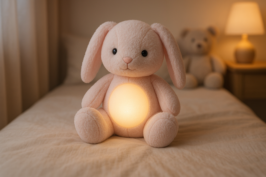 Veilleuse peluche lapin le compagnon idéal des nuits douces