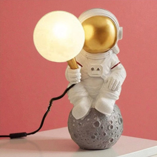 Veilleuse Astronaute Lune Dorée