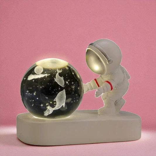 Veilleuse Astronaute Poissons Étoilés