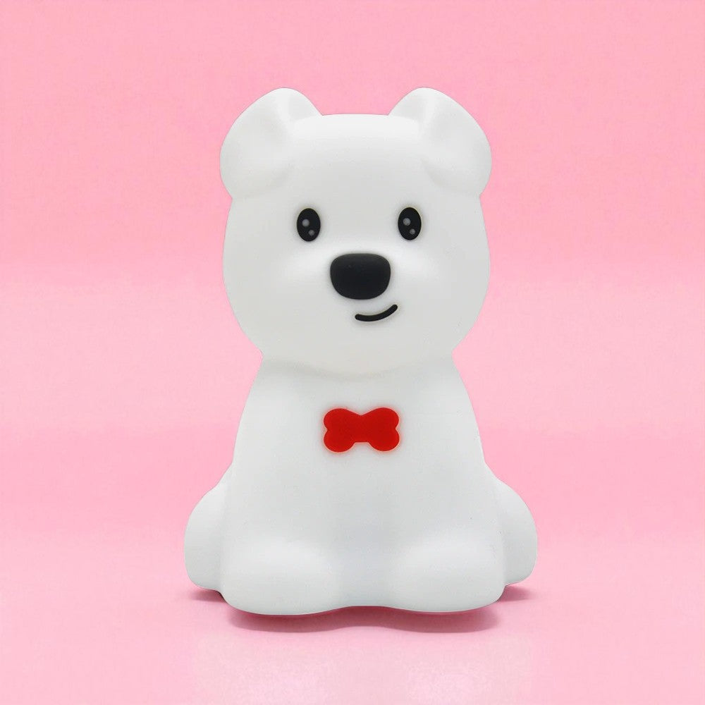 Veilleuse Chien Noeud Rouge LumiDouce